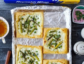 Asparagus, Ricotta and Green Pea Tart